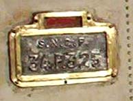 Plaque du tender