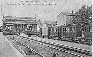 Gare du tacot à Villefranche