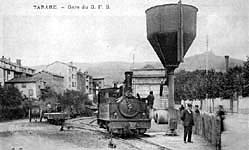 Gare de Tarare avec train
