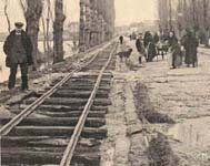 Voie sur la levée de St Marcel